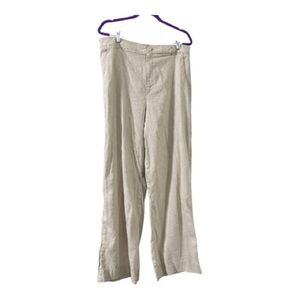 Tommy Bahama Linen-Blend Wide Leg Pants – Size 14